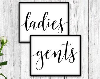 Ladies And Gents Bathroom Signs, DOWNLOAD, Ladies Gents Sign, Ladies And Gents Sign, Ladies Gents Bathroom Sign, Restroom Sign Printable