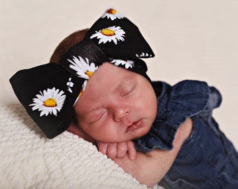 Adjustable Knit Bow Headband