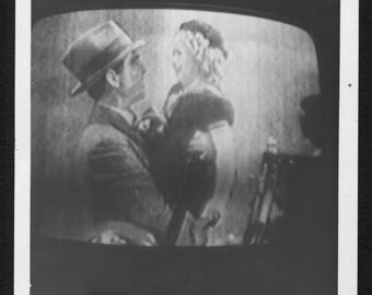 Vintage Snapshot Photo of TV Screen Shot Shirley Temple Movie 1950's, Original Found Photo, Vernacular Photography