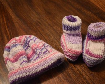 Handmade Booties and beanies