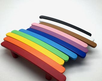 3" 3.78" 5.04" Colorful Drawer Pull Cabinet Door Pulls Handle Blue Orange Yellow Red Pink Black White Green 76mm 96mm 128mm 6018
