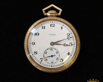 Illinois OF Pocket Watch size 8 c.1920