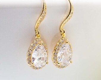 Earrings Gold-plated Wedding Jewelry