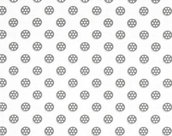 Fat Quarter Sew Special Bobbins Grey For Windham Fabrics, Italian Kitchen, Sewing Theme