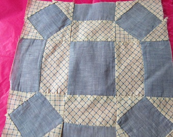 Rolling Stones Quilt Block circa 1875