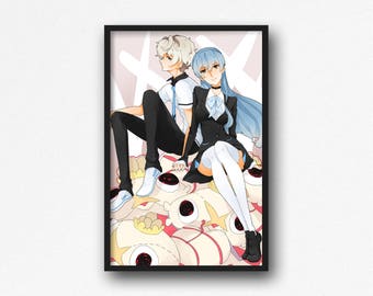 Katsuhira and Sonozaki Kiznaiver Art Print 11x17 Poster