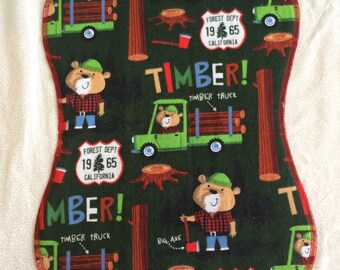 Burp Cloth, Lumberjack