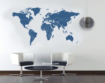 World Map Stencil Large & Customize Sizes also available