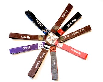 Personalized Keychain Wristlet / Key Fob