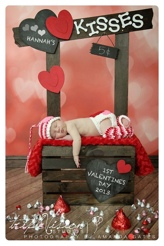 Items similar to Valentine s Photography Prop Set Newborn  