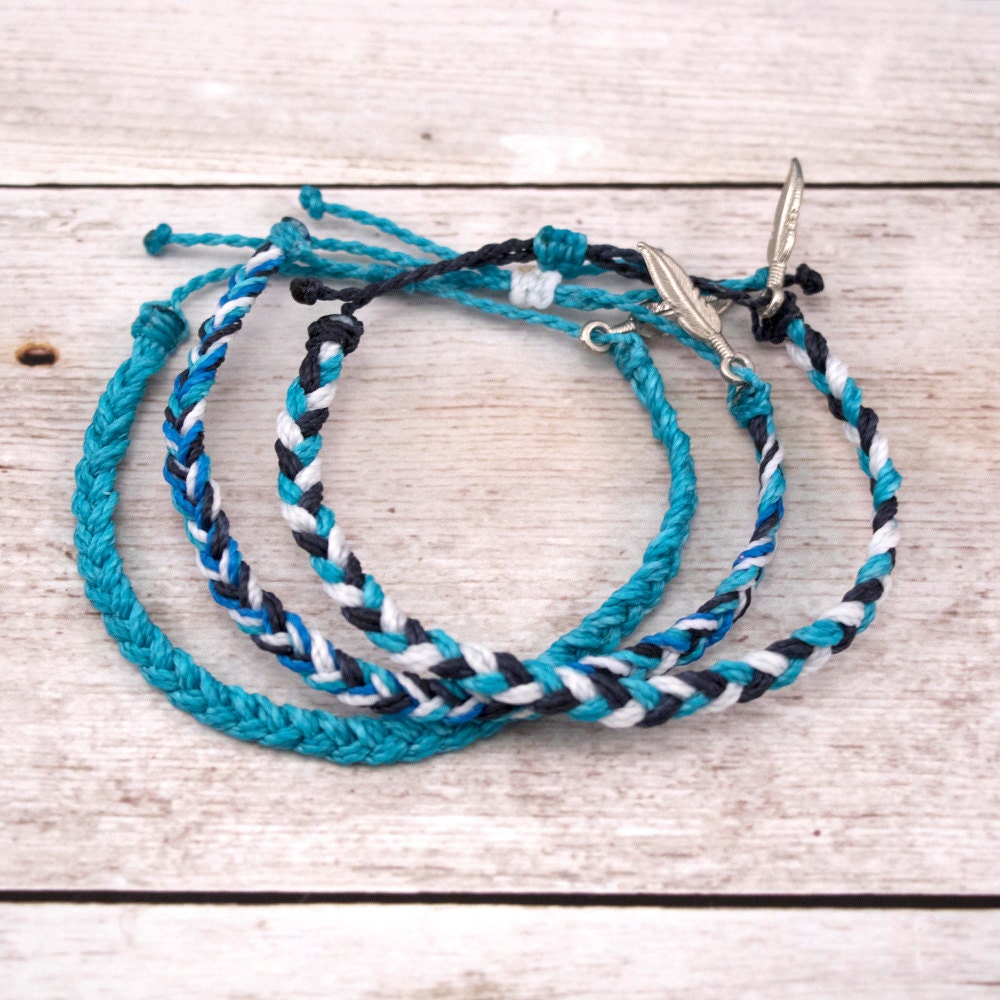 Waterproof Braided Wax Bracelet Custom Friendship Bracelet