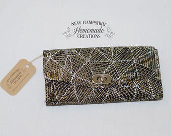 The Necessary Clutch Wallet - Brown Australian Fabric - Wallet - Women's Wallet