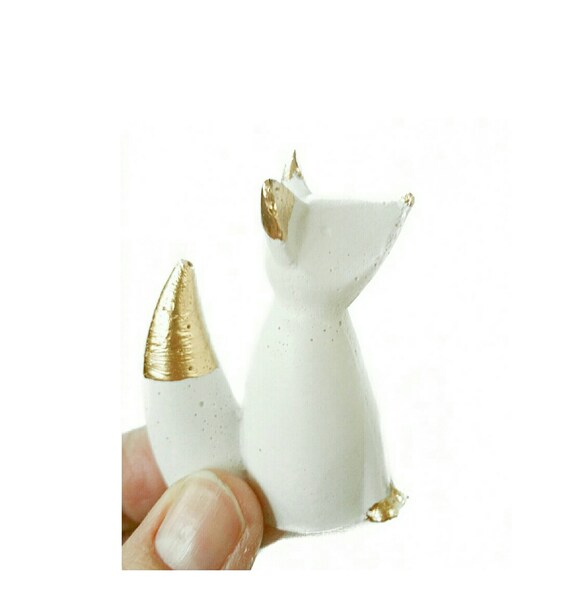 Fox Ring Holder, Fox Decor, Ring Holder, Jewelry Holder, Jewelry Dish, Ring Cone, Fox, Ring Tree, Jewelry Storage