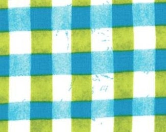A Stitch In Color - By Malka Dubrawsky _ Foror Moda Fabrics - Turquoise Ocean - Pear Cross Bars (23206 16 ) - 1 Yard - 7.50 Dollars
