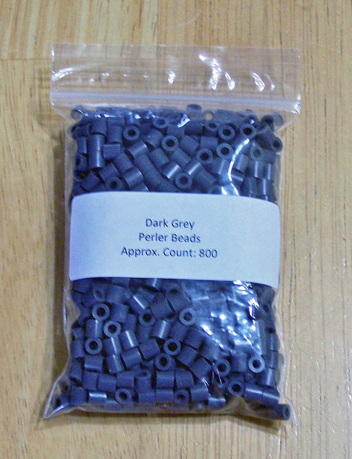 Perler Beads 800 Dark Grey Perler Beads Ironing Paper