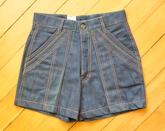 1970's high waisted denim shorts