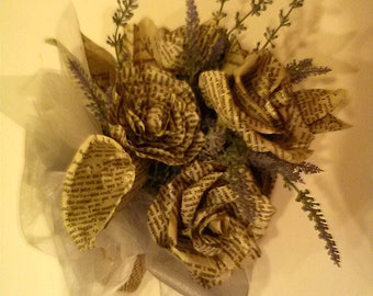Bridal paper bouquet