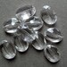 Vintage faceted clear lucite beads