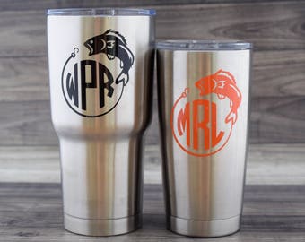 Yeti Decal - Yeti Tumbler Decal - Yeti Fish Decal - Yeti Fishing Decal - Yeti Decal for Men - Yeti Cup Decal - Fish Decal