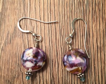 Handmade lampwork earrings