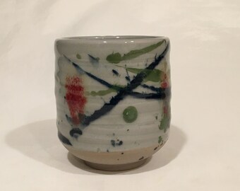 Handmade Yunomi cup, Japanese Tea Cup, Ceramic Cup TCAPL18MCG7