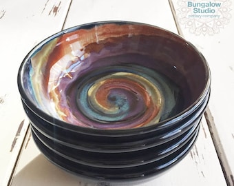 Ceramic Pasta Bowl, Ceramic Salad Bowls, Pottery Bowl