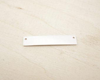 Sterling Silver Regtangle Blank - Sterling Silver Bar Blank - - Sterling Silver Stamping Blanks - sterling silver wholesale