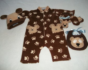 Teddy Bear Baby Outfit