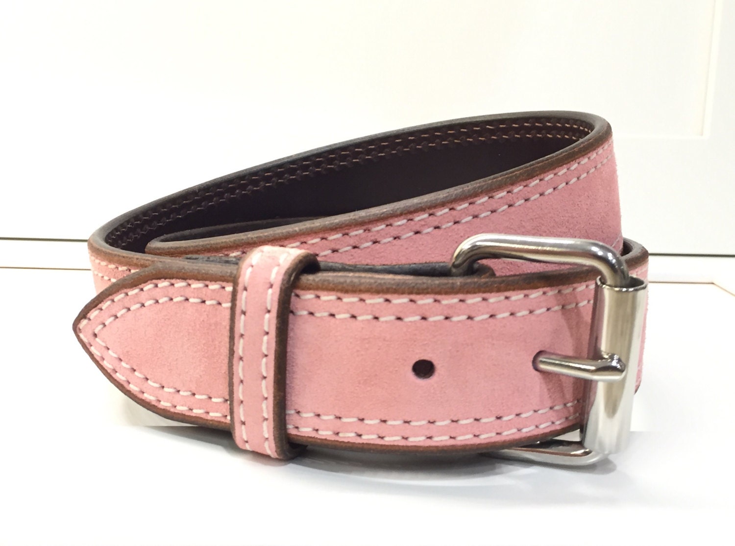 Blush Suede Belt Pink Belt Light Pink Belt Pastel Pink