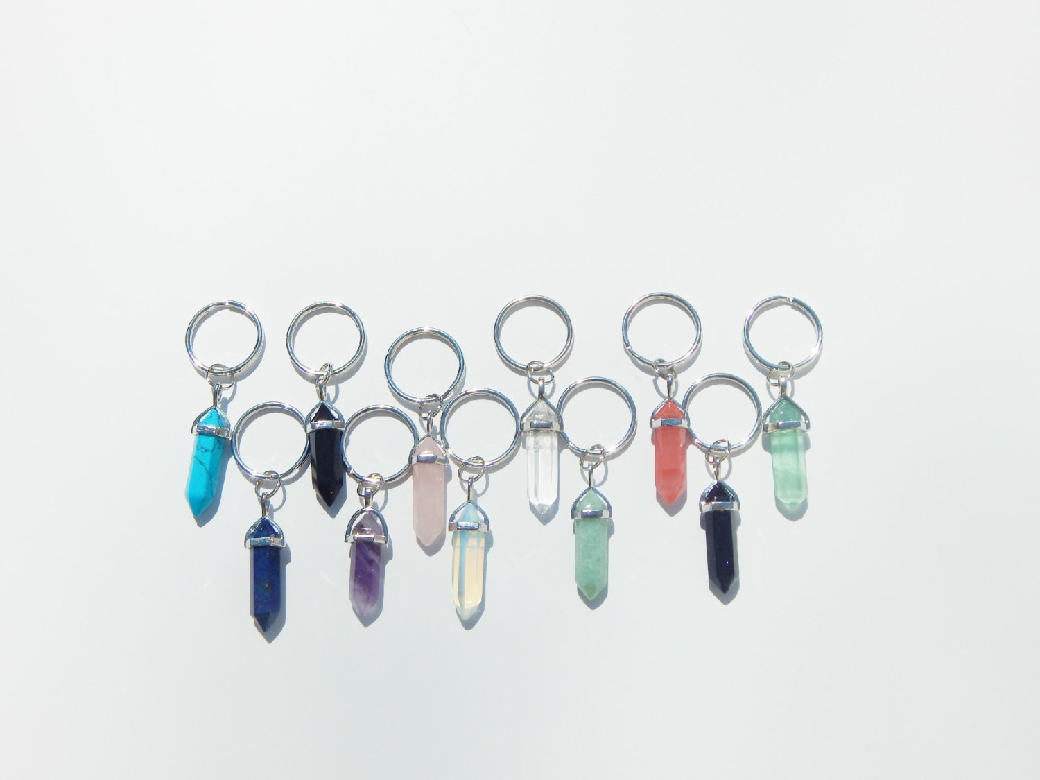 Crystal Keychain Crystal Pendant Keychain Gemstone Keychain
