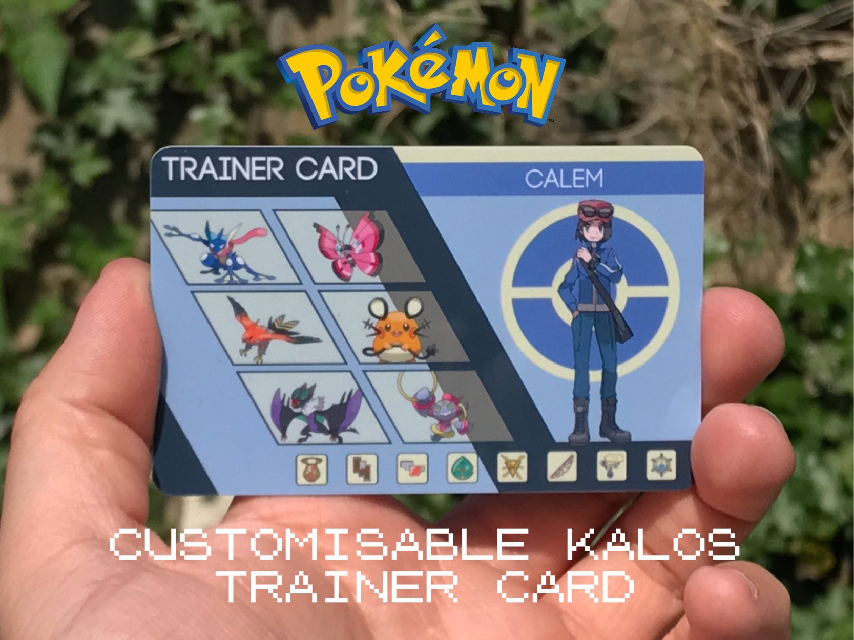 Custom Pokémon Trainer Card Kalos Design.