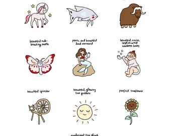 Ann, You Beautiful... Print - Hand-Illustrated