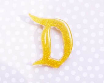 Sunshine Yellow Disney D Brooch