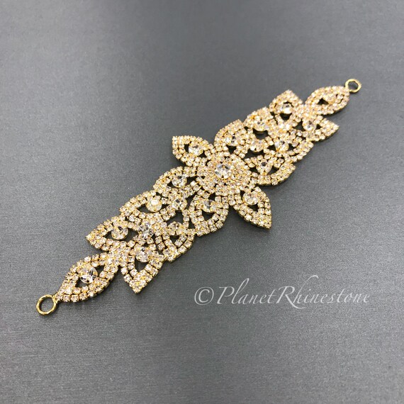 Gold Rhinestone Applique #0169