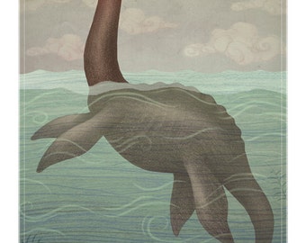 Loch Ness Monster - A4 art print