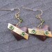 Cute Industrial Mixed Metal Heart Earrings
