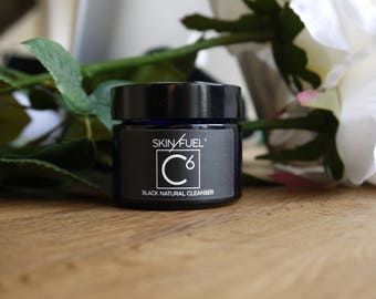 Deep cleanse with our C6 Black Natural cleanser 50ml. Handcrafted and recommended for oily/combination skin types.