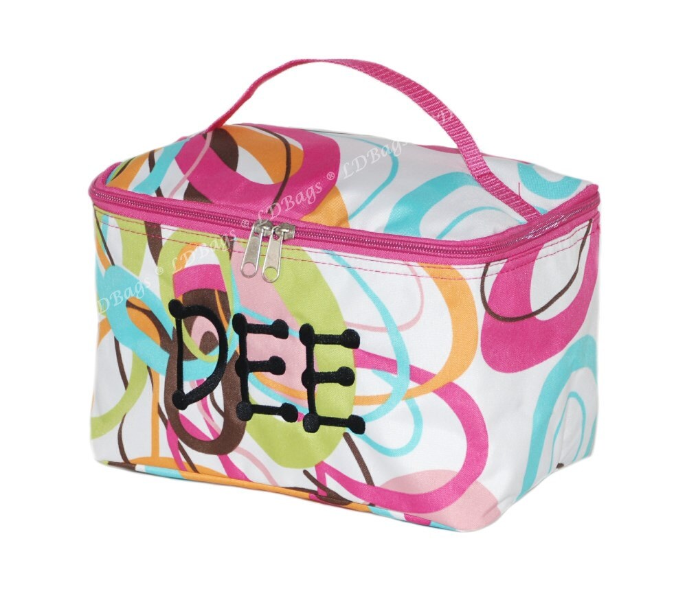 Large Cosmetic Bag | Cosmetic Travel Bag | Make Up Bag | Monogrammed Cosmetic Bag | Cosmetic ...