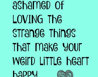 Weird Little Heart Wall Art Print