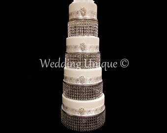 Crystal wedding cake stand, chandelier cake stand, diamante cake stand, glass crystal