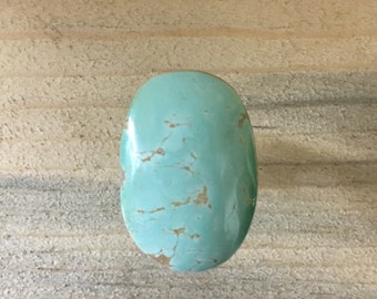 Natural Royston turquoise cabochon