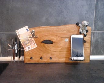 Pinnboard organizer "Chestnut" key board wall