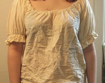 Short Sleeved Peasant Top