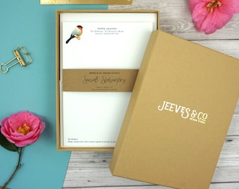 Personalised British Birds Writing Paper