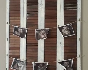 Vintage Shutter Picture Display