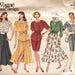 Sewing Pattern Vogue 2926 Vintage 1990s Loose Fitting Blouses Tapered Skirt Flared Skirt Vogue's Basic Design Very EASY UNCUT Size 20-24