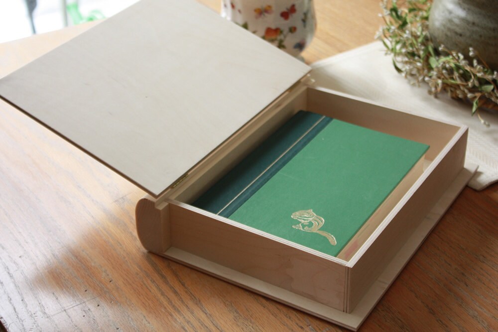 12 Keepsake Book Box Book Box Unfinished Wood Box