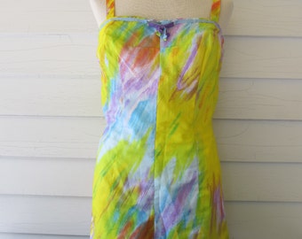 Vintage Pinup 50's 60's Swimsuit Romper One Piece Playsuit By GaBar New York