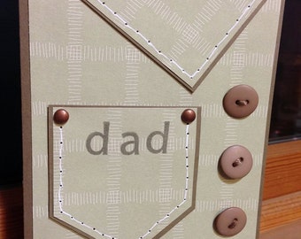 any man can be a father father's day card
