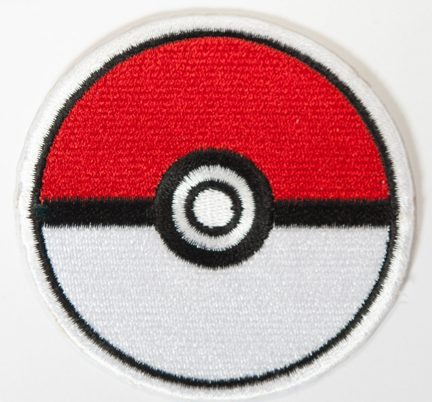 Pokeball Patch Pokemon Go Embroidered Iron / Sew on Badge